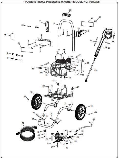 PS80325 Pressure washer replacement parts